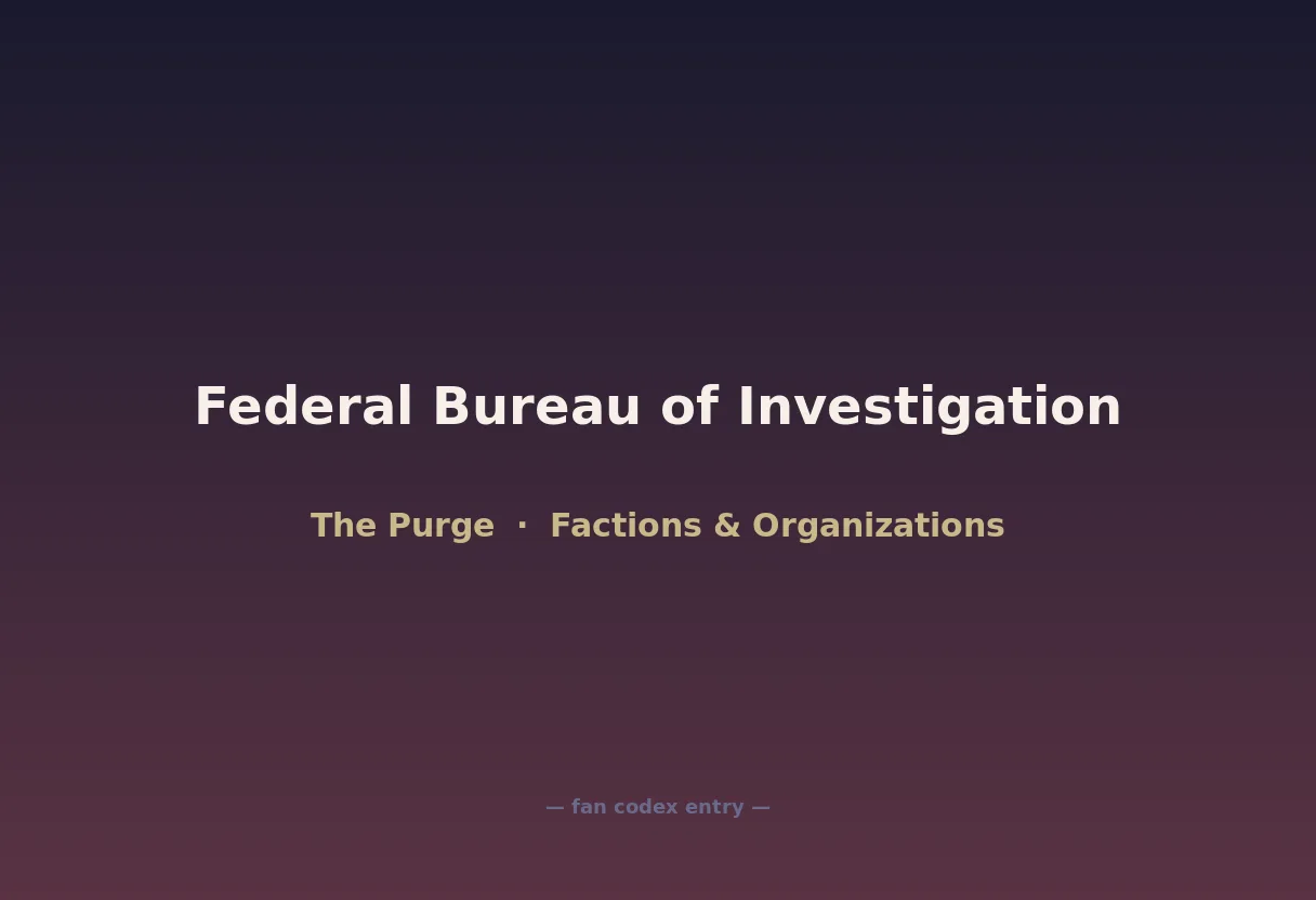 Federal Bureau of Investigation