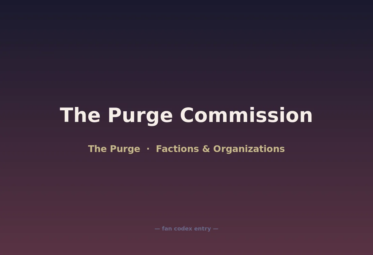 The Purge Commission