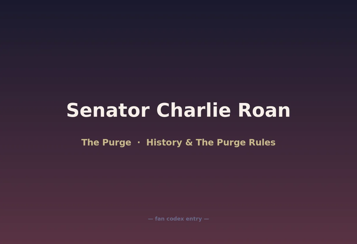 Senator Charlie Roan