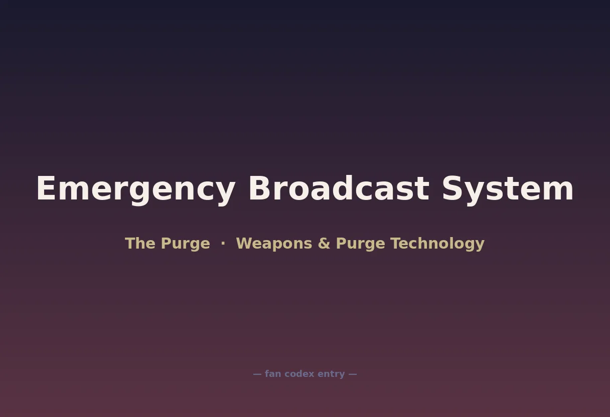 Emergency Broadcast System